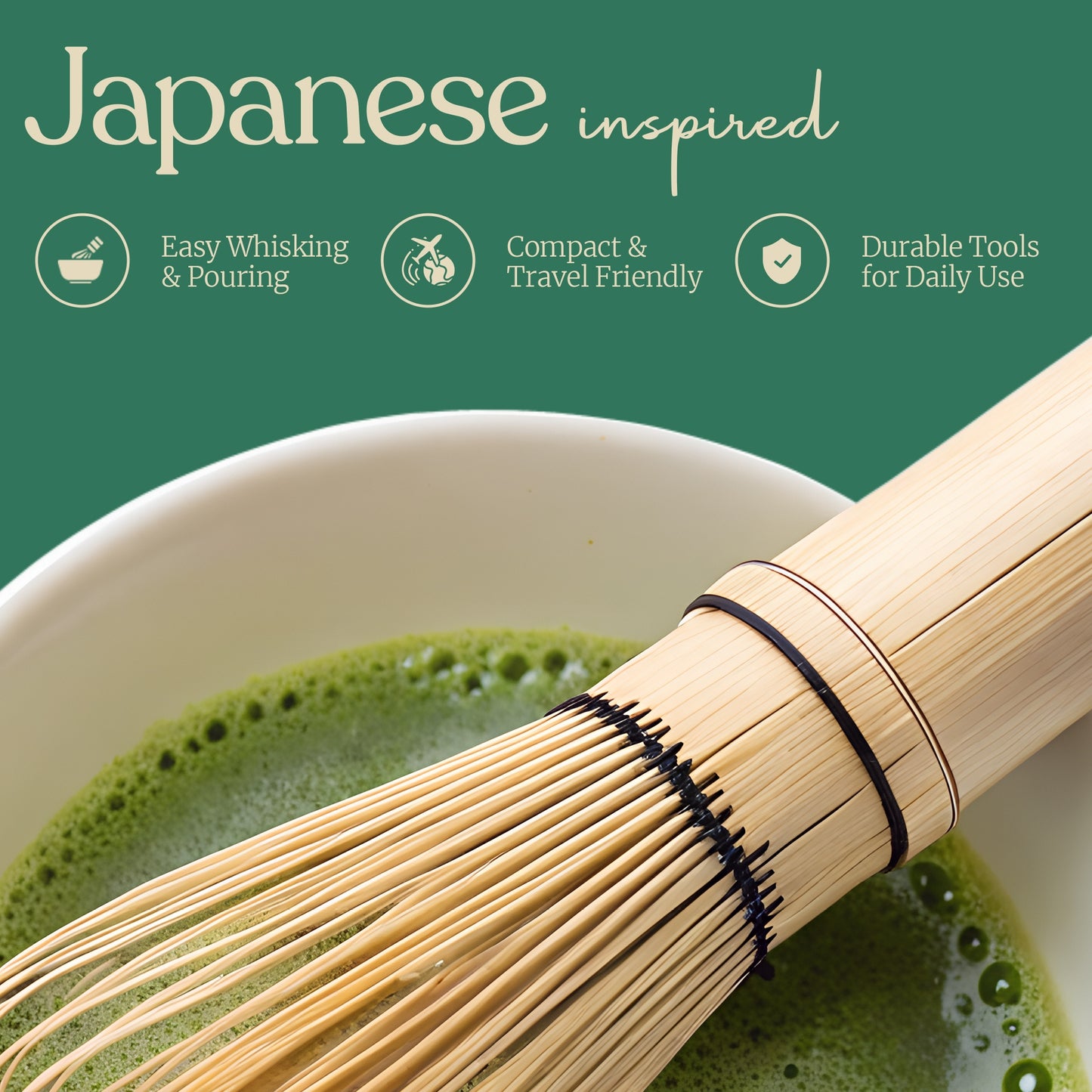 Matcha Whisk Set – 7-Piece White Matcha Kit