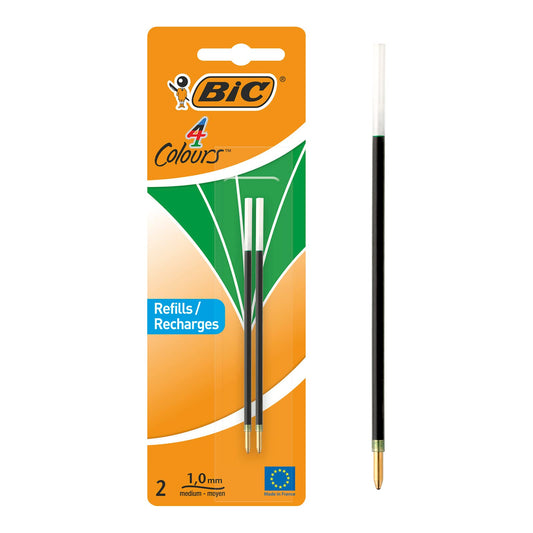 BIC Ballpoint Pen 4 Colours 2 Items Green