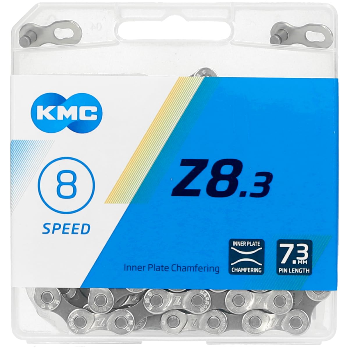 KMC Unisex's Z8.3 Z8 Chain, Silver/Grey, 114 Link