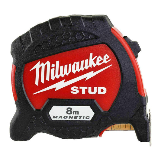 Milwaukee Stud Magnetic Premium Tape Measure Metric 8M - 4932471627