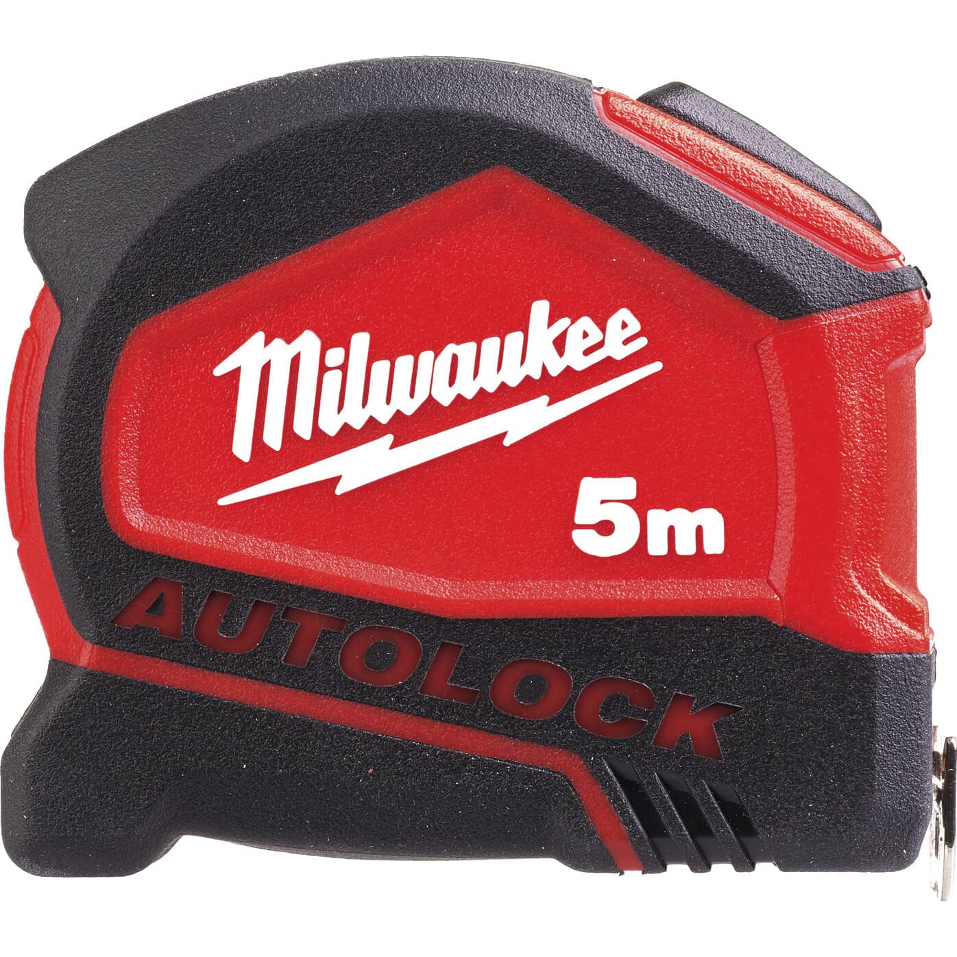 Milwaukee 932464665 Autolock Tape Measure, 5m/16ft, Width 25mm, Auto Lock, Class 2 Accuracy, Fibreglass Blade