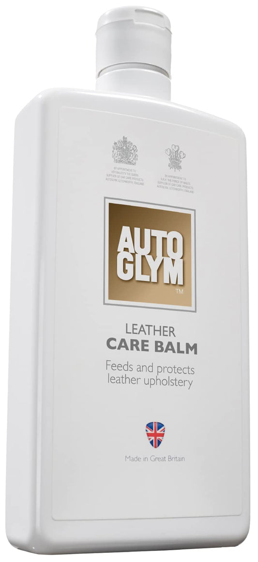 Autoglym Leather Care Balm, 500ml - Feeds and Protects Car Leather Upholstery and Motorcycle Leather, Beige